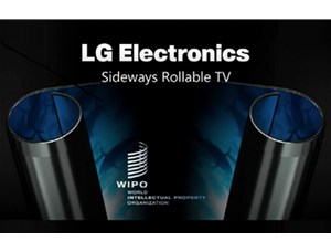 ??LG 可卷曲 OLED 電視，屏幕可從兩側滾動收起